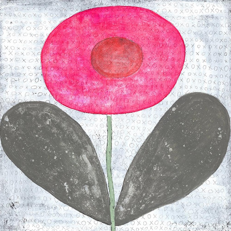 Happy Flower Gallery Wrap Art Print