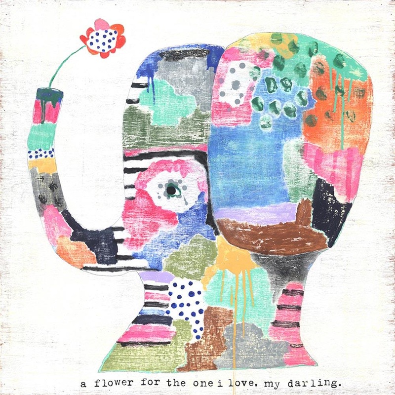 A Flower for the One I Love Gallery Wrap Art Print