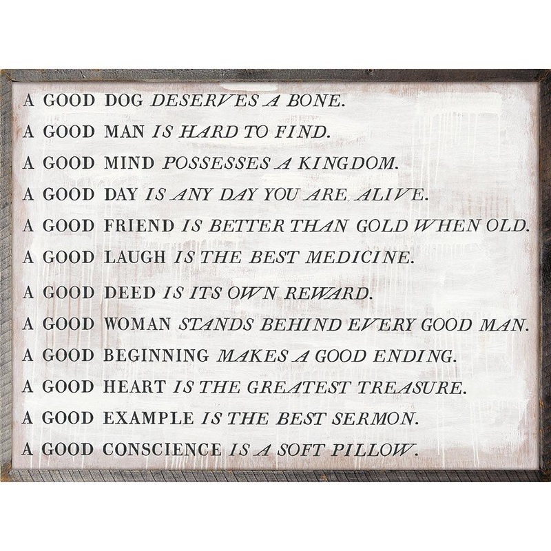 A Good Proverb Art Print|2′ x 3’|3′ x 4′