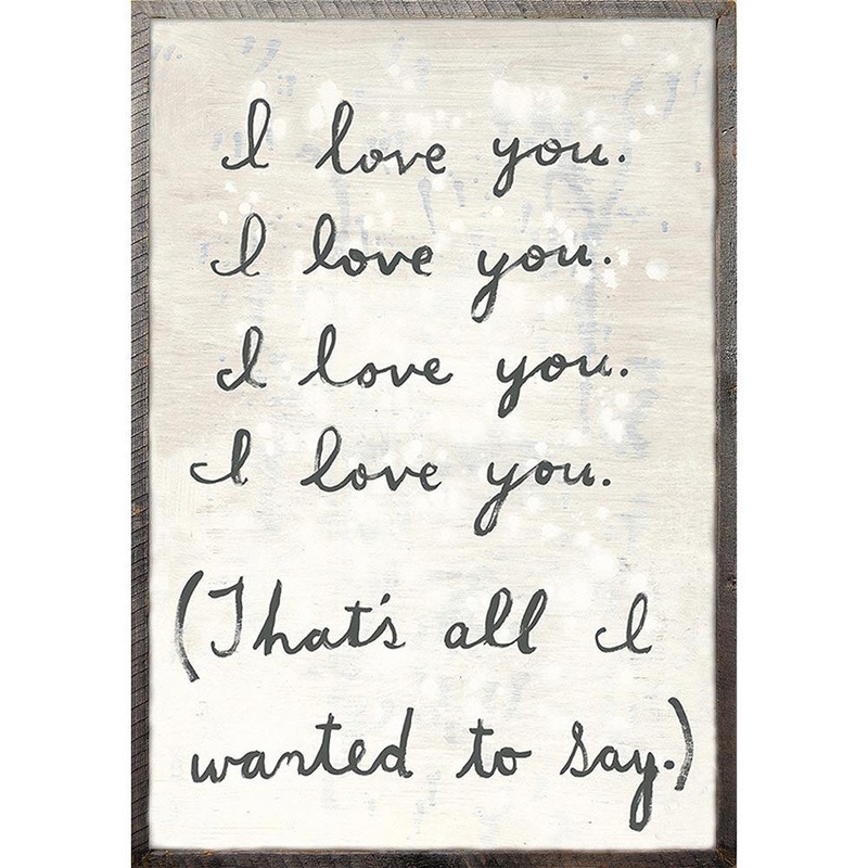 All I Wanted 24 x 36 Grey Wood Art Print