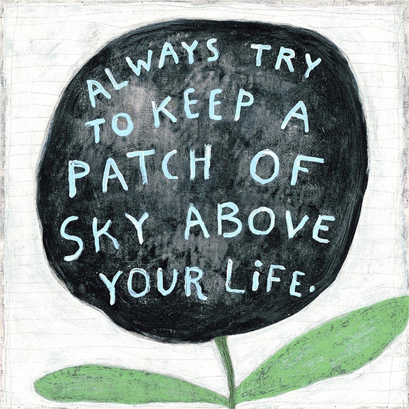Always Try To Keep Art Print|23″ x 23″|36″ x 36″|Gallery Wrap|Grey Wood