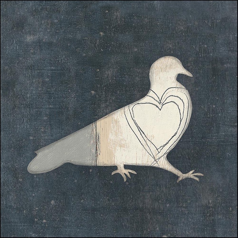 Bird with Big Heart Gallery Wrap Art Print