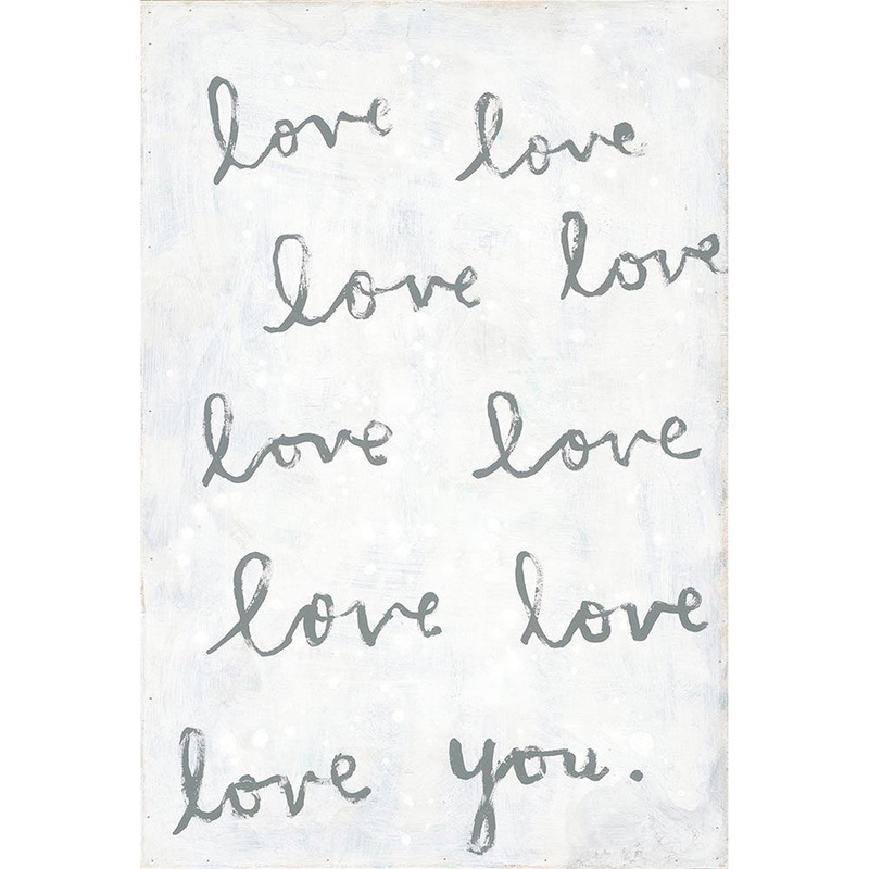 Black & White Whole Lot Of Love Art Print