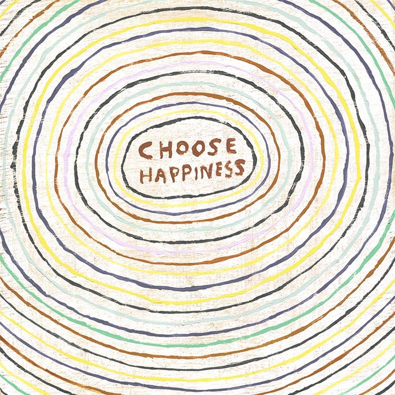 Choose Happiness 23 x 23 Art Print
