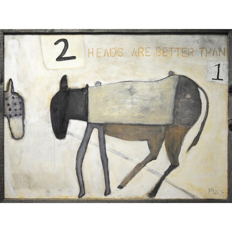Two Heads Are Better Than One Art Print
