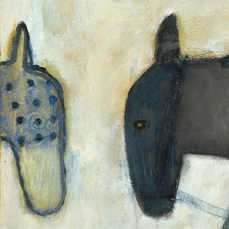 Two Horses Gallery Wrap Art Print