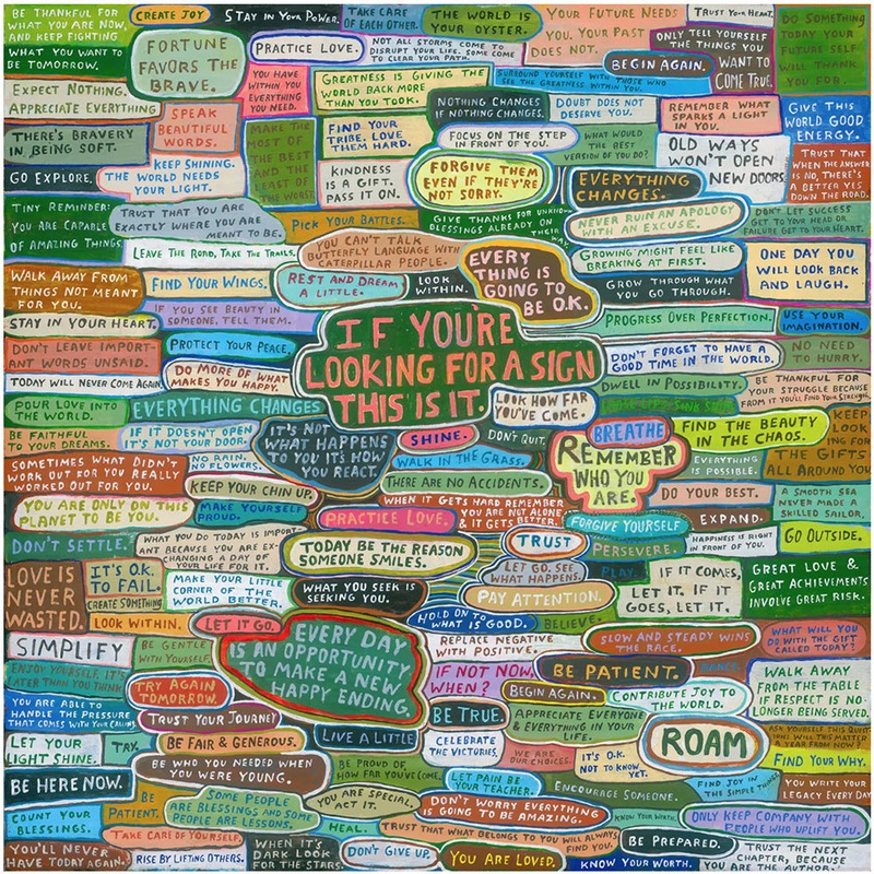 If You Are Looking for A Sign This Is It Gallery Wrap Art Print – 23 X 23 by Sugarboo Designs