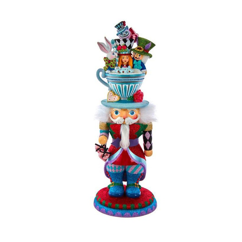 18 Hollywood Nutcrackers Alice Teacup Hat Nutcracker by Kurt Adler