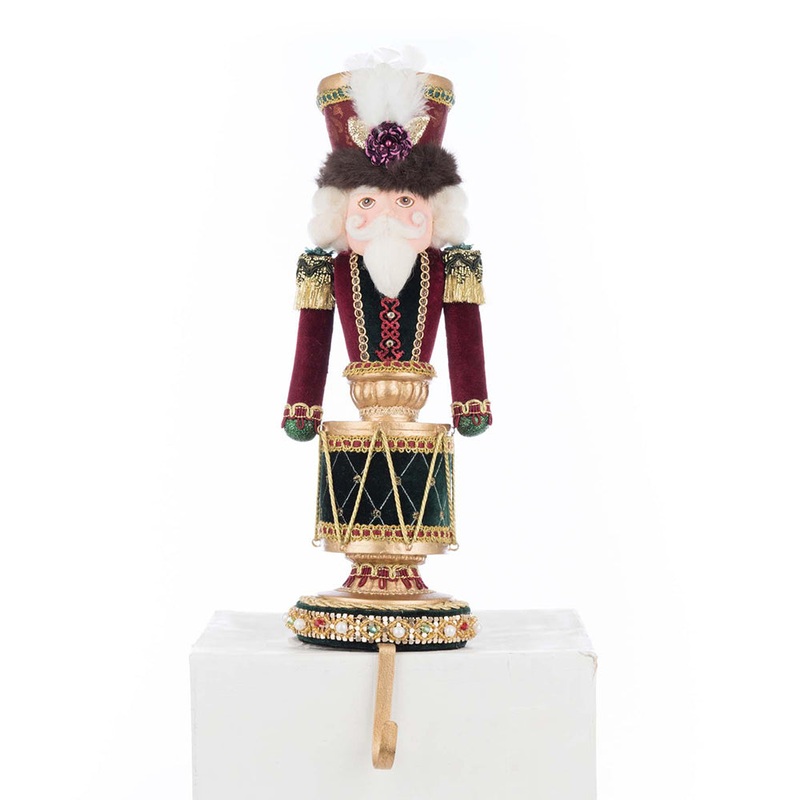 Winter Balsam Nutcracker Stocking Holder by Katherine’s Collection