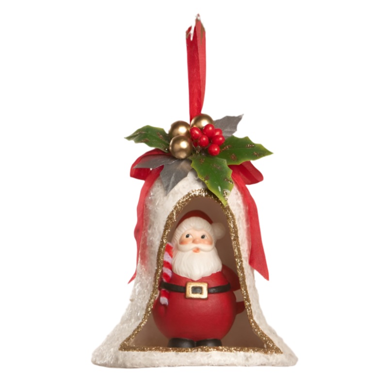 6 Kitschmas Santa in Bell by Bethany Lowe Designs