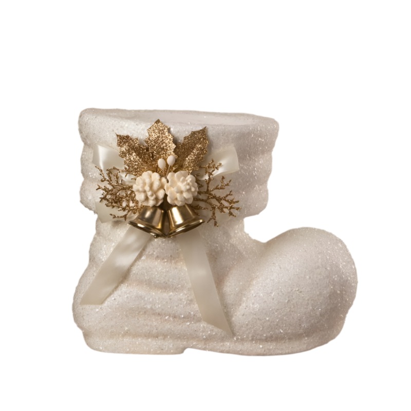 Winter White Santa Boot by Bethany Lowe Designs