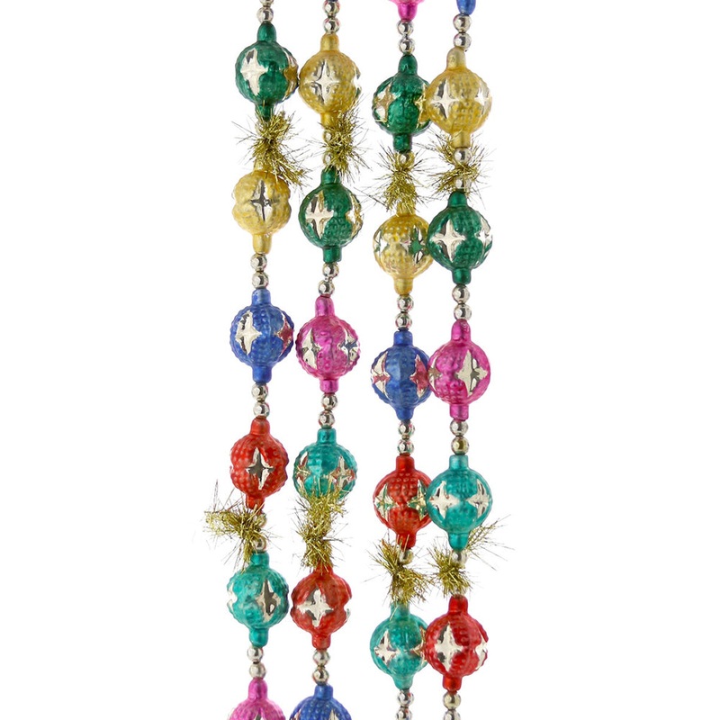 Vintage Glass Dotted Garland – Bright