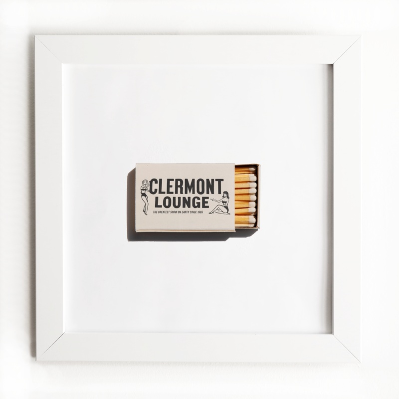 Clermont Lounge|White Frame: $135|Black Frame: $135|Burl Frame: $235|Print Only: $39