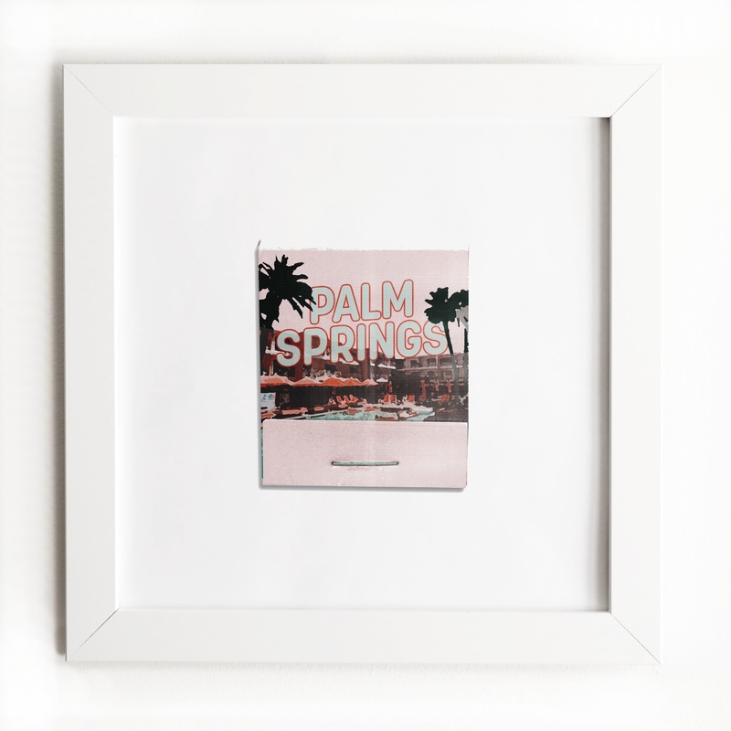 Palm Springs|White Frame: $135|Black Frame: $135|Burl Frame: $235|Print Only: $39