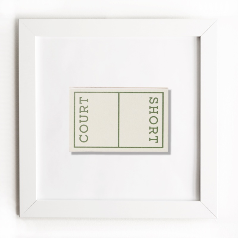 Short Court|White Frame: $135|Black Frame: $135|Burl Frame: $235|Print Only: $39