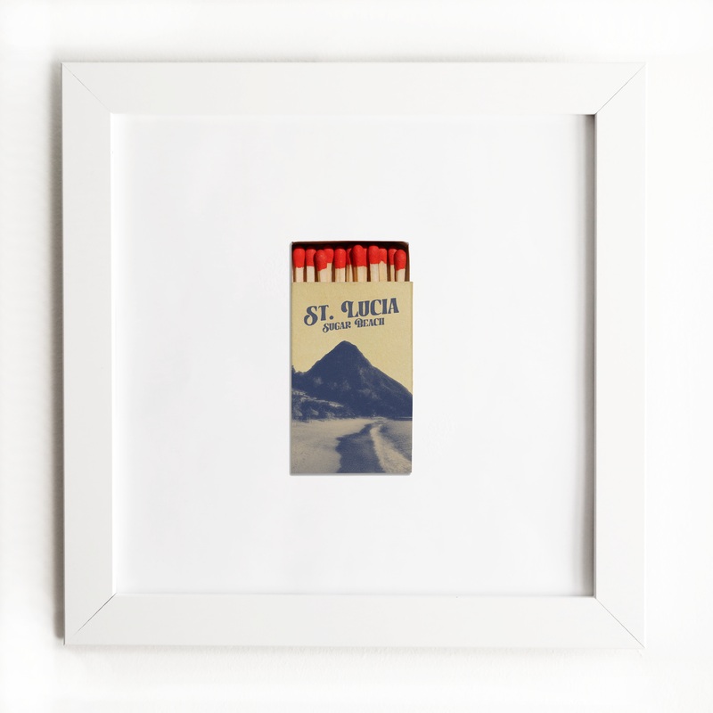 St. Lucia Sugar Beach|White Frame: $135|Black Frame: $135|Burl Frame: $235|Print Only: $39