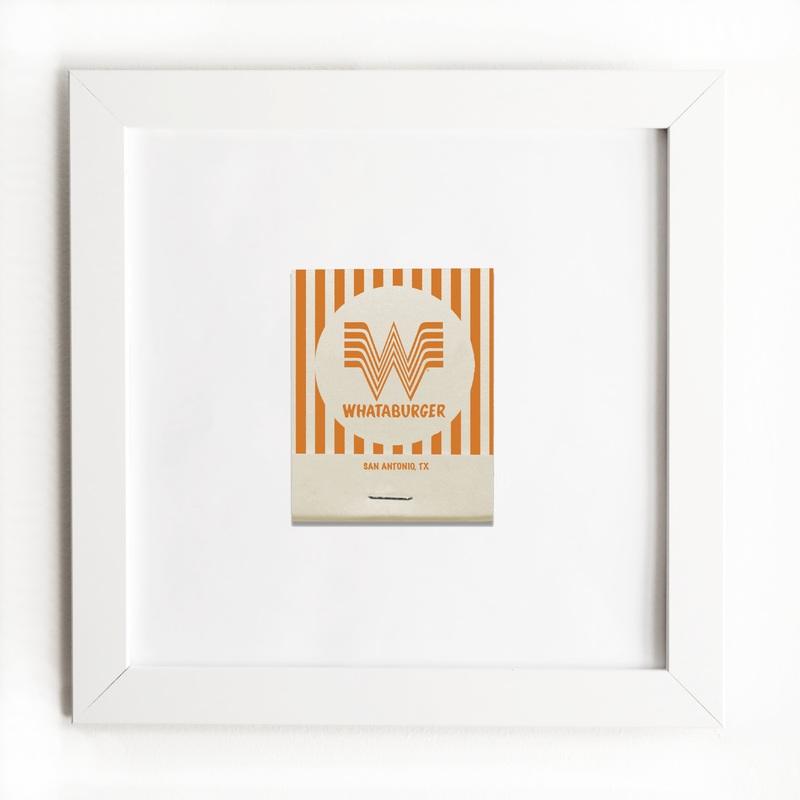 Whataburger|White Frame: $135|Black Frame: $135|Burl Frame: $235|Print Only: $39