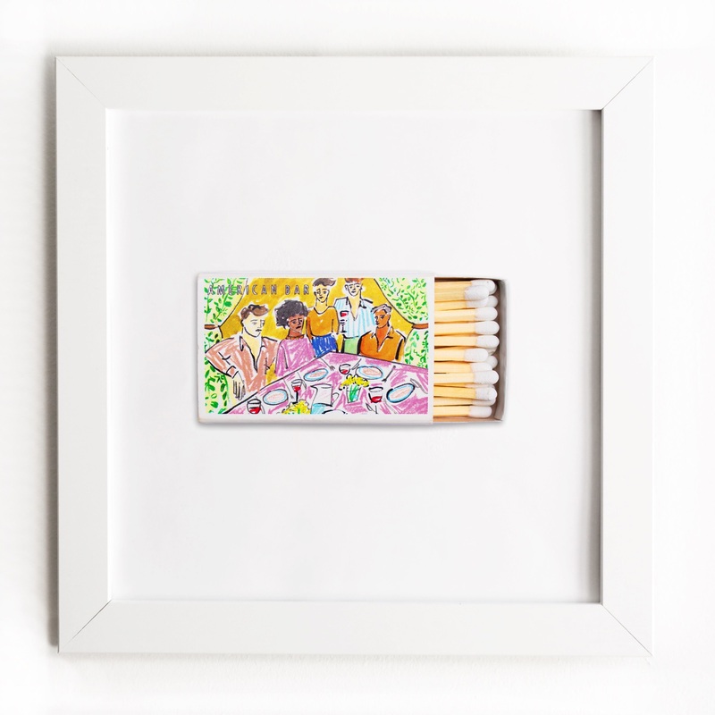 American Bar|White Frame: $135|Black Frame: $135|Burl Frame: $235|Print Only: $39
