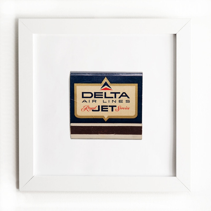 Delta Air Lines (Royal Jet)|White Frame: $135|Black Frame: $135|Burl Frame: $235|Print Only: $39