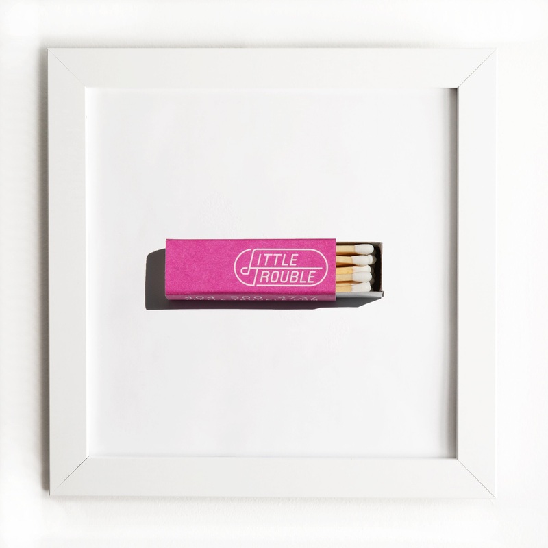 Little Trouble|White Frame: $135|Black Frame: $135|Burl Frame: $235|Print Only: $39