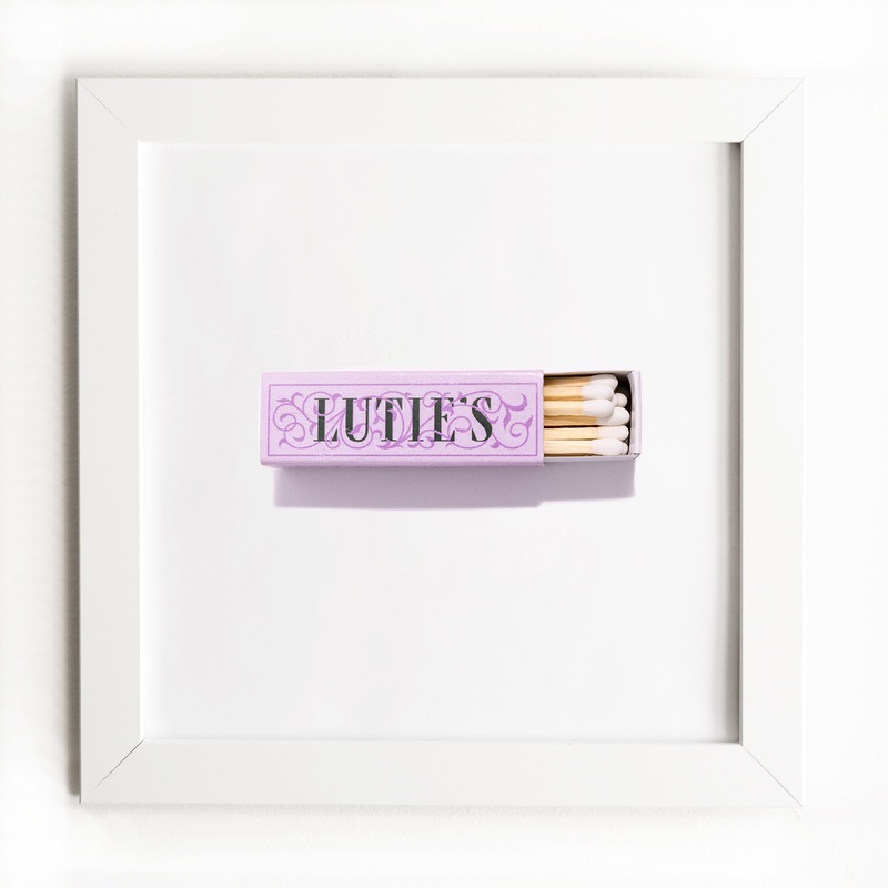 Lutie’s|White Frame: $135|Black Frame: $135|Burl Frame: $235|Print Only: $39