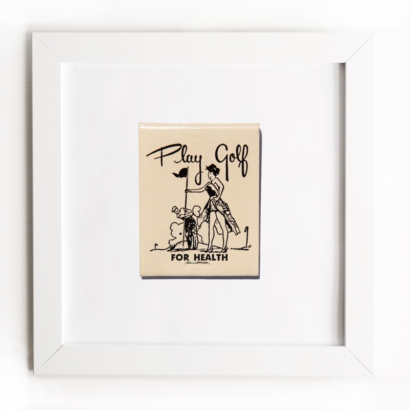 Play Golf for Health|White Frame: $135|Black Frame: $135|Burl Frame: $235|Print Only: $39
