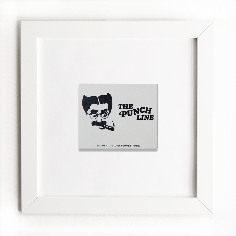 Punchline|White Frame: $135|Black Frame: $135|Burl Frame: $235|Print Only: $30