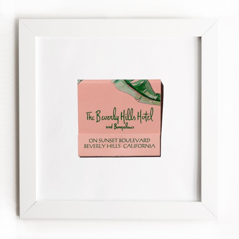 The Beverly Hills Hotel|White Frame: $135|Black Frame: $135|Burl Frame: $235|Print Only: $39