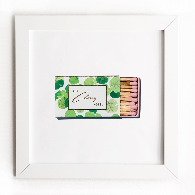 The Colony Hotel|White Frame: $135|Black Frame: $135|Burl Frame: $235|Print Only: $39