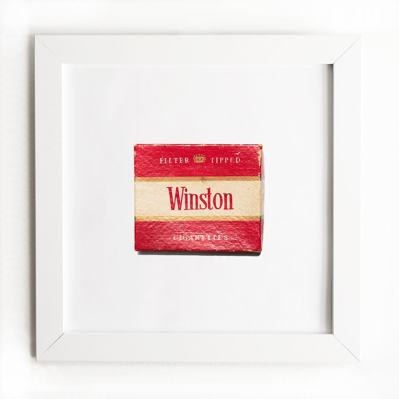Winston Cigarettes|White Frame: $135|Black Frame: $135|Burl Frame: $235|Print Only: $39