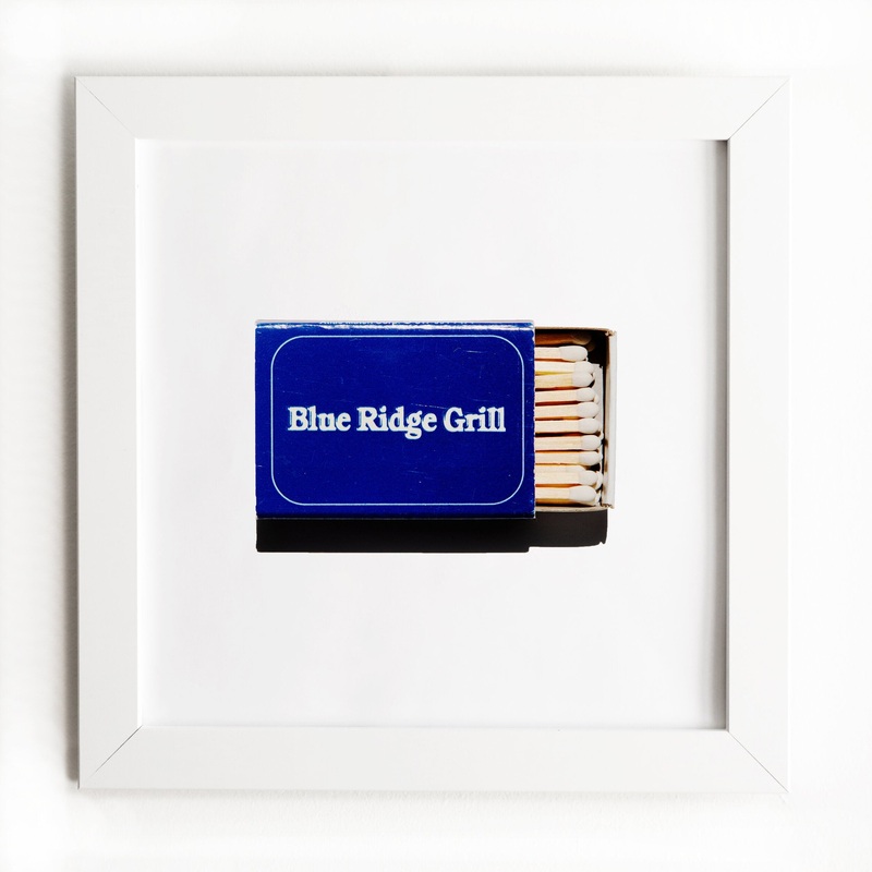 Blue Ridge Grill|White Frame: $135|Black Frame: $135|Burl Frame: $235|Print Only: $39