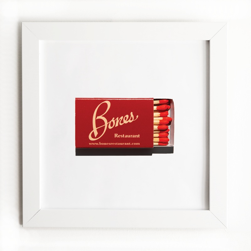 Bones Restaurant|White Frame: $135|Black Frame: $135|Burl Frame: $235|Print Only: $39