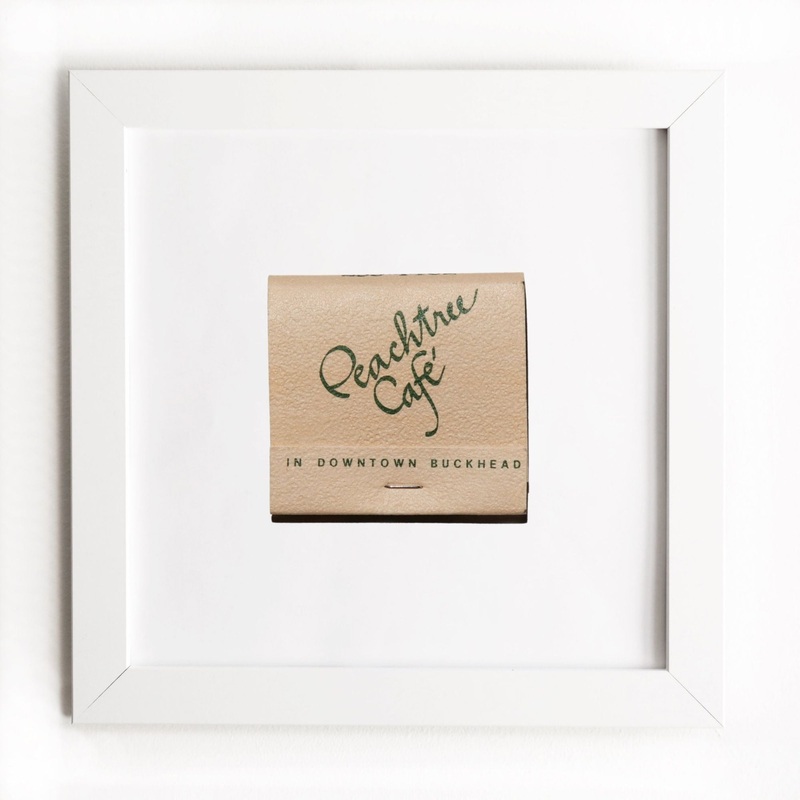 Peachtree Cafe|White Frame: $135|Black Frame: $135|Burl Frame: $235|Print Only: $39