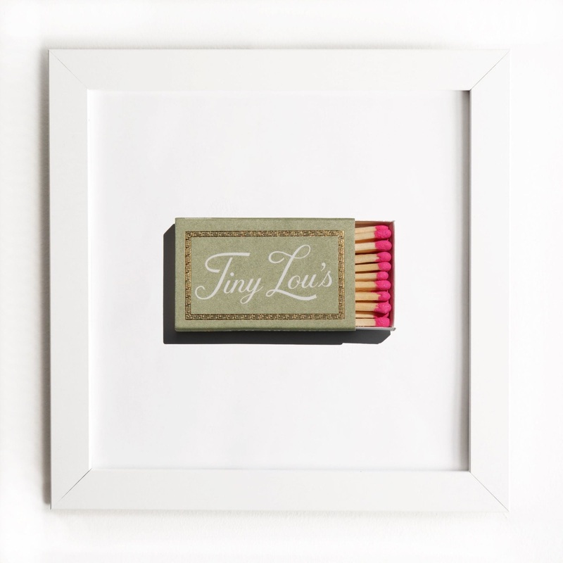 Tiny Lou’s|White Frame: $135|Black Frame: $135|Burl Frame: $235|Print Only: $39
