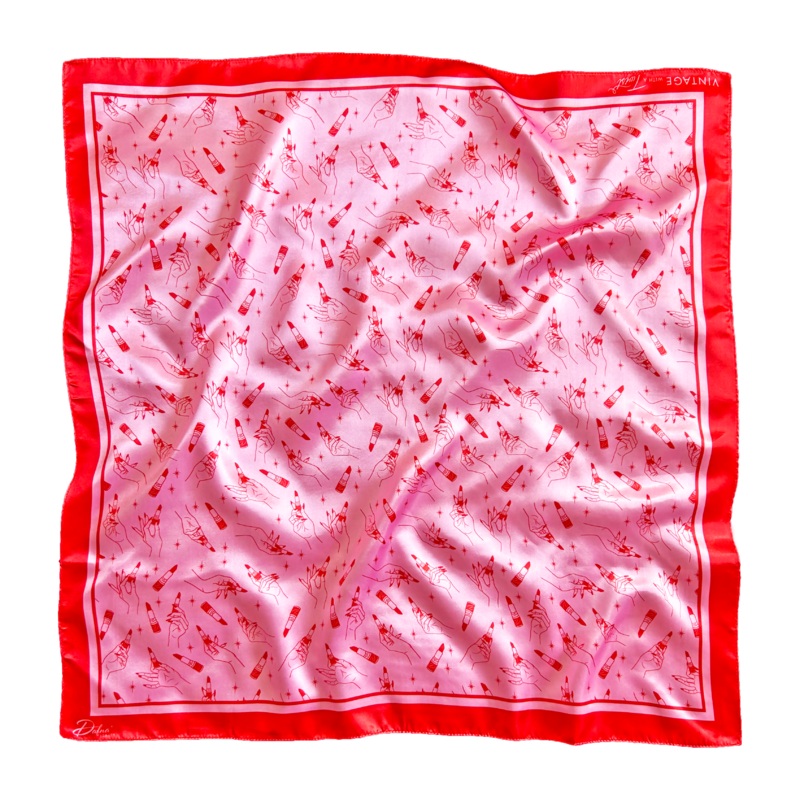‘Vintage with a Twist’ Satin Scarf