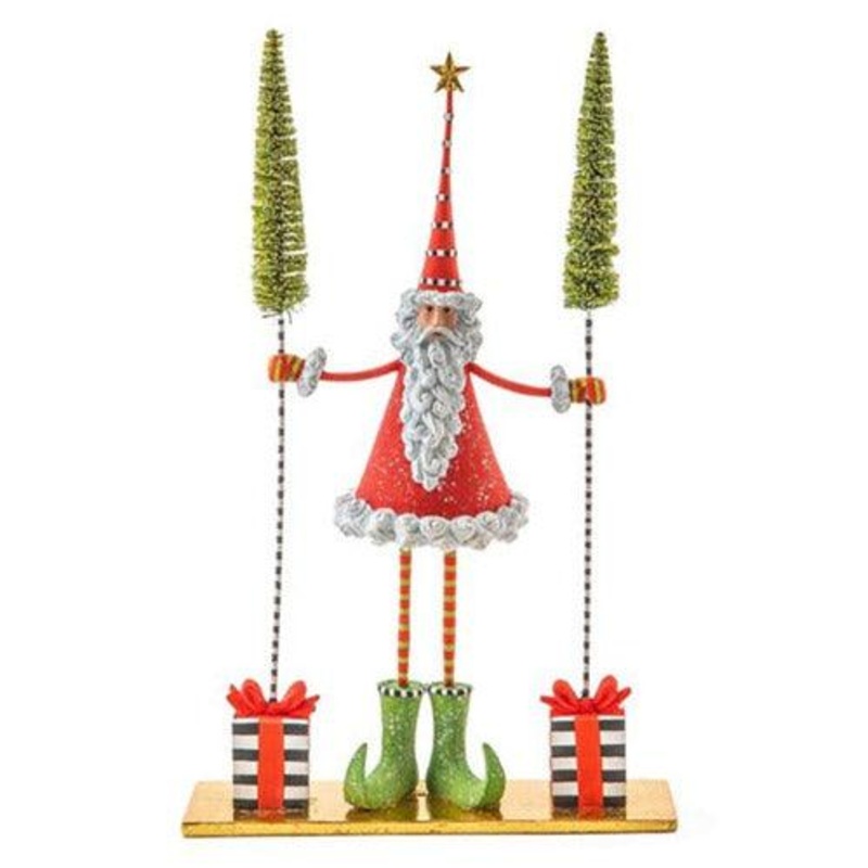 Santa Gift Tree Figure by Patience Brewster