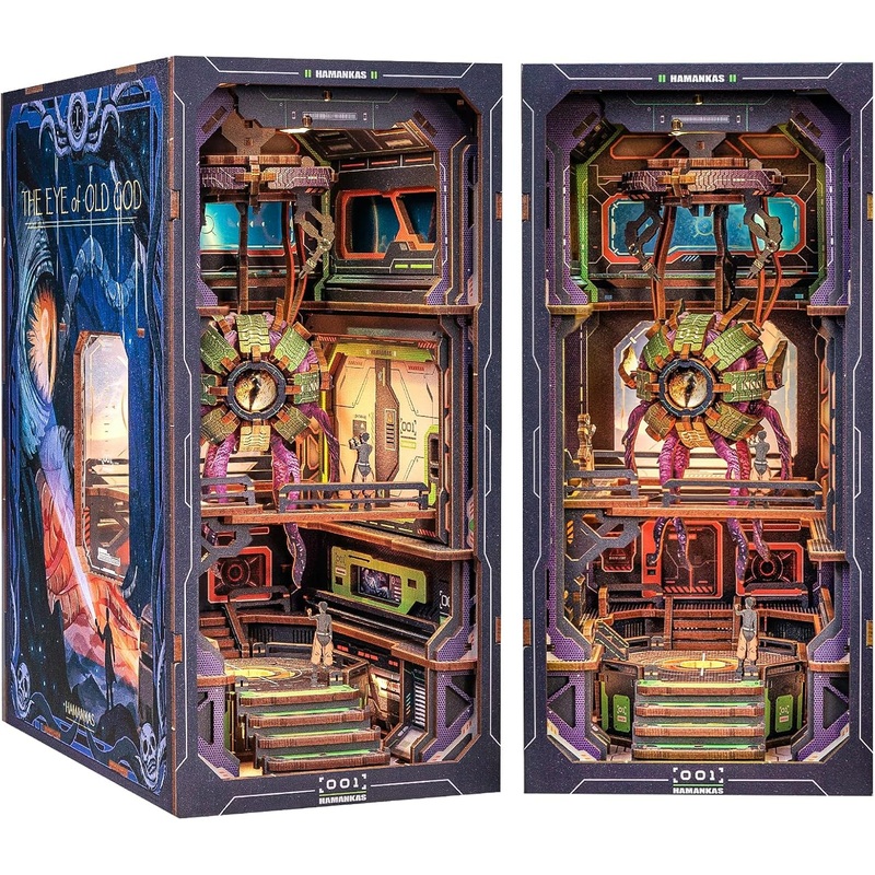 Book Nook Wizardi Miniature – The Eye of Old God Roombox Kit