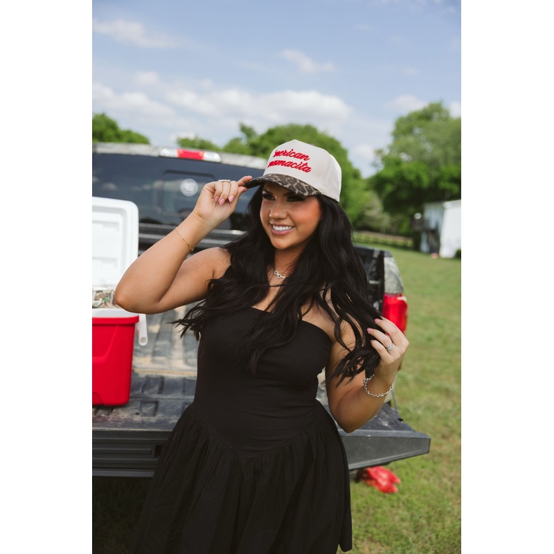 ‘Merican Mamacita – Leopard Vintage Trucker Hat