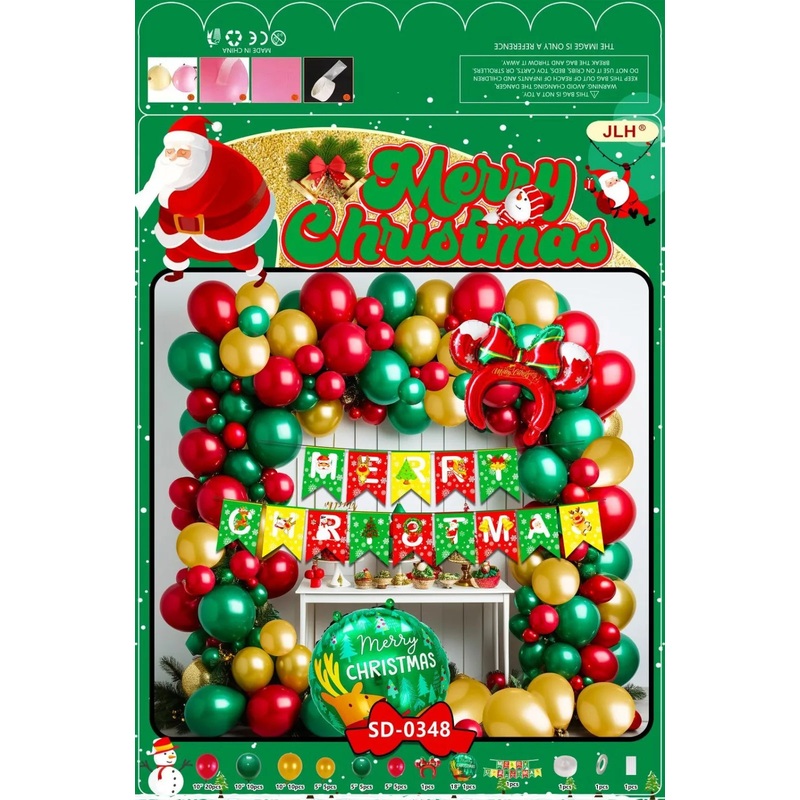 Balloon Arch Set – Jolly Santas F07M2-13 SD-0348
