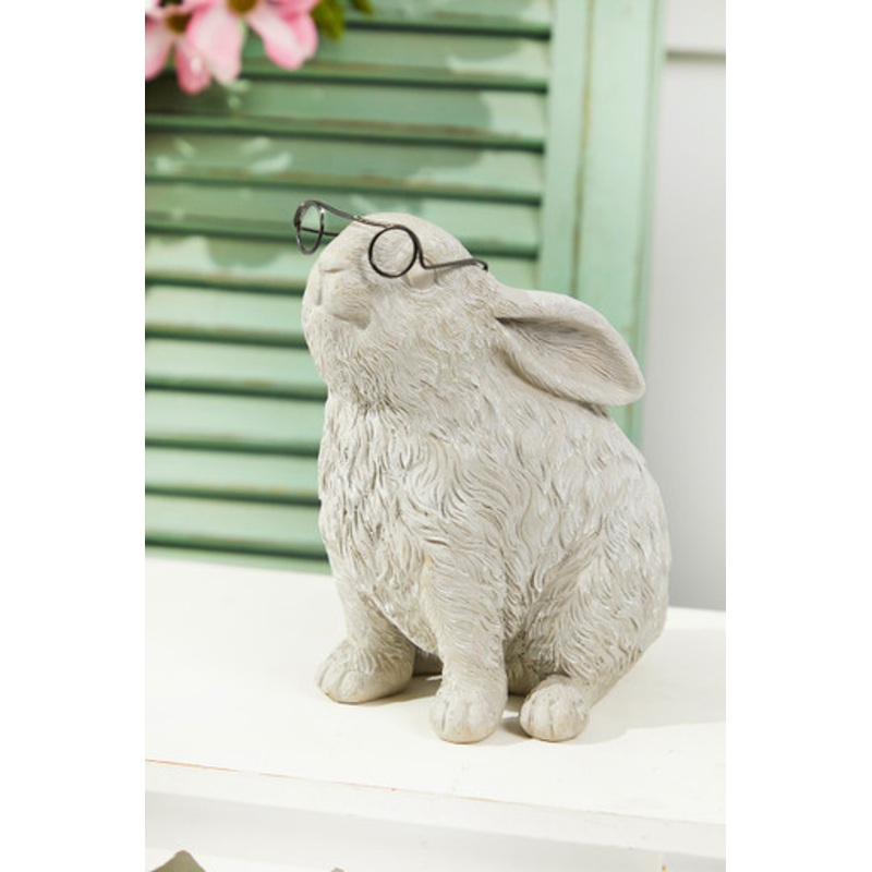 8 Resin Spectacle Bunny Figurine