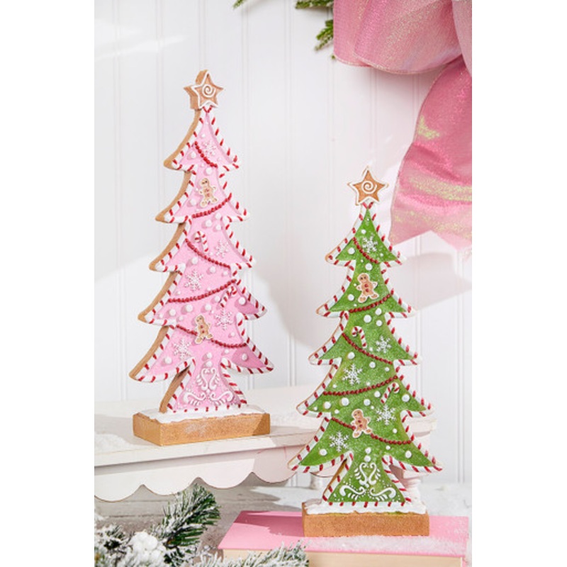 15 Green Resin Candy Tree – Pink / Green