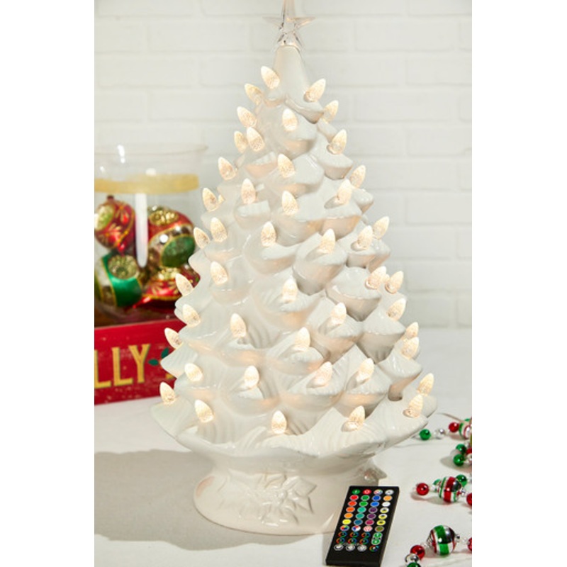 24 Ceramic Nostalgic RGB Tree – White