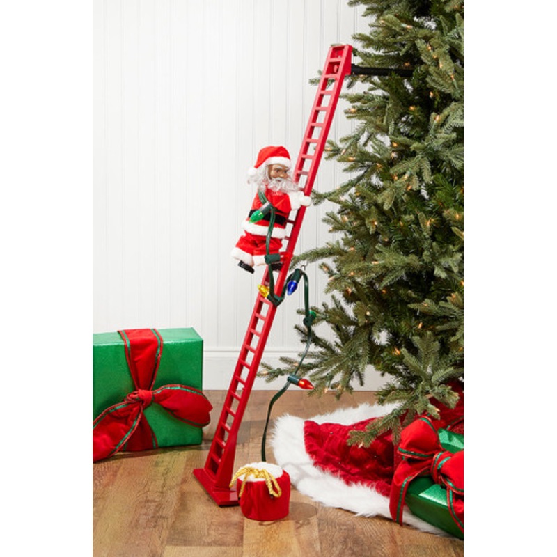 40 Mr. Christmas Super Climbing Santa – African American