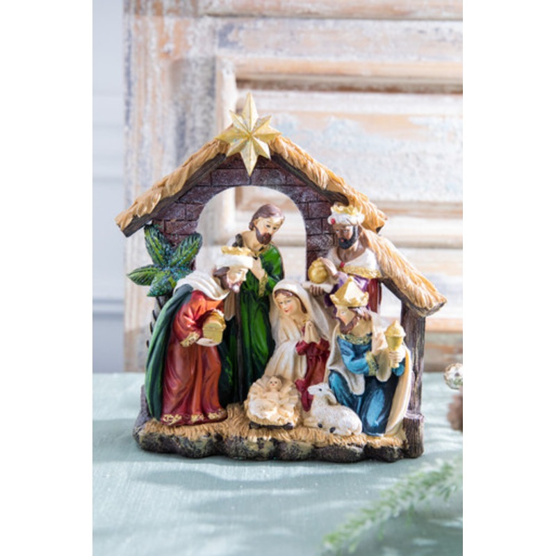 9 Resin Nativity Scene
