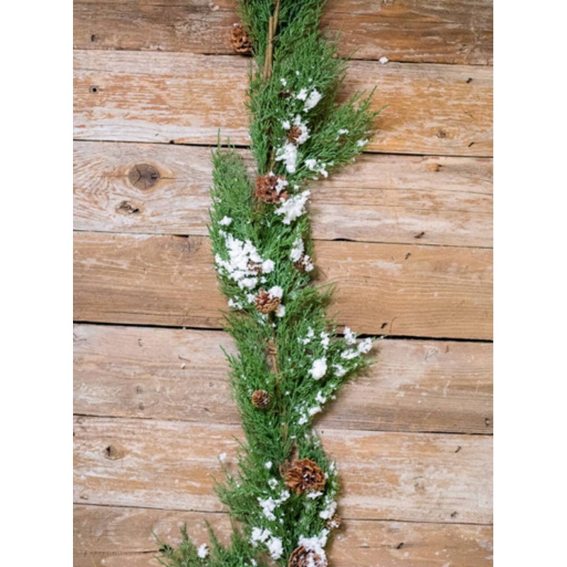 48 Snow Western Cedar Garland
