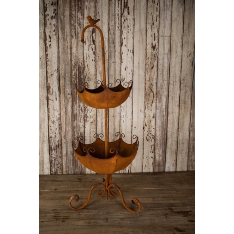 37 Metal Umbrella Planter with Stand