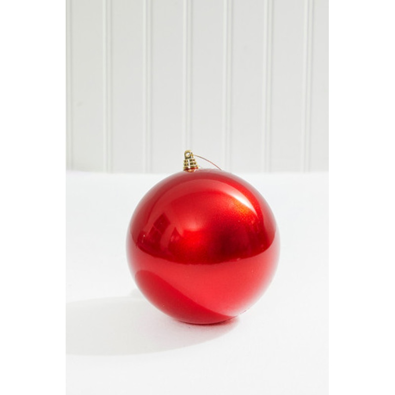 6 Red Candy Apple Ball Ornament