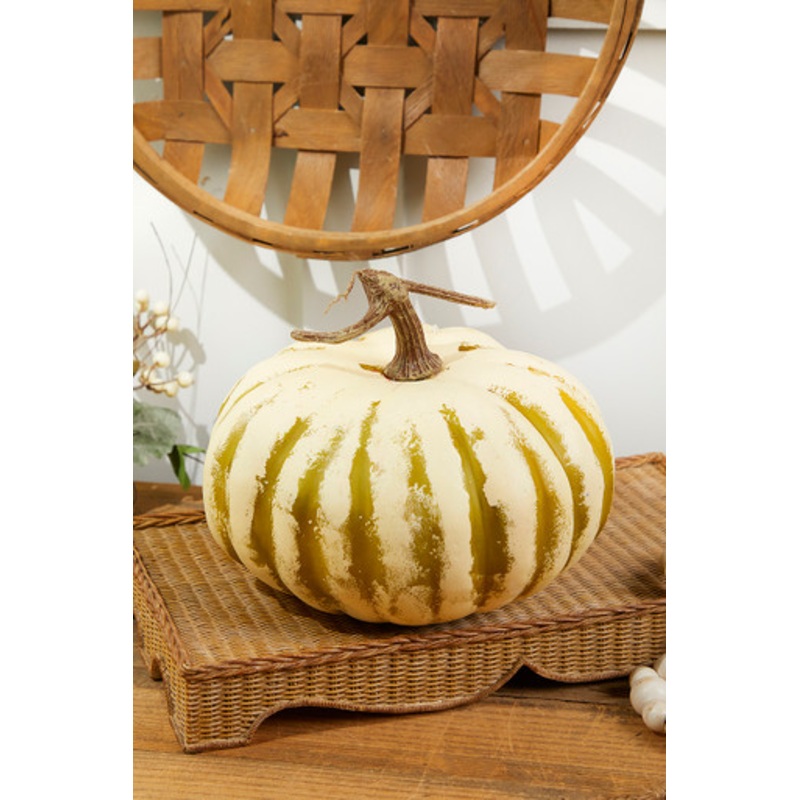 9 x 5 Creme/Green Latex Harvest Pumpkin Vine