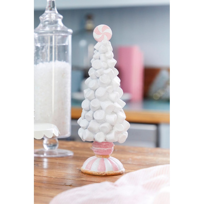 12 Resin Marshmallow Tree on Pedestal