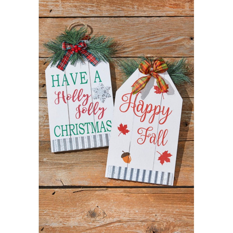 13.7 Double-Sided Christmas/Fall Wall Decor